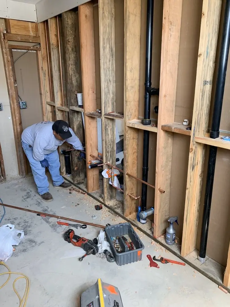 Commercial rough-in plumbing for Water Heater Replacement in Manor